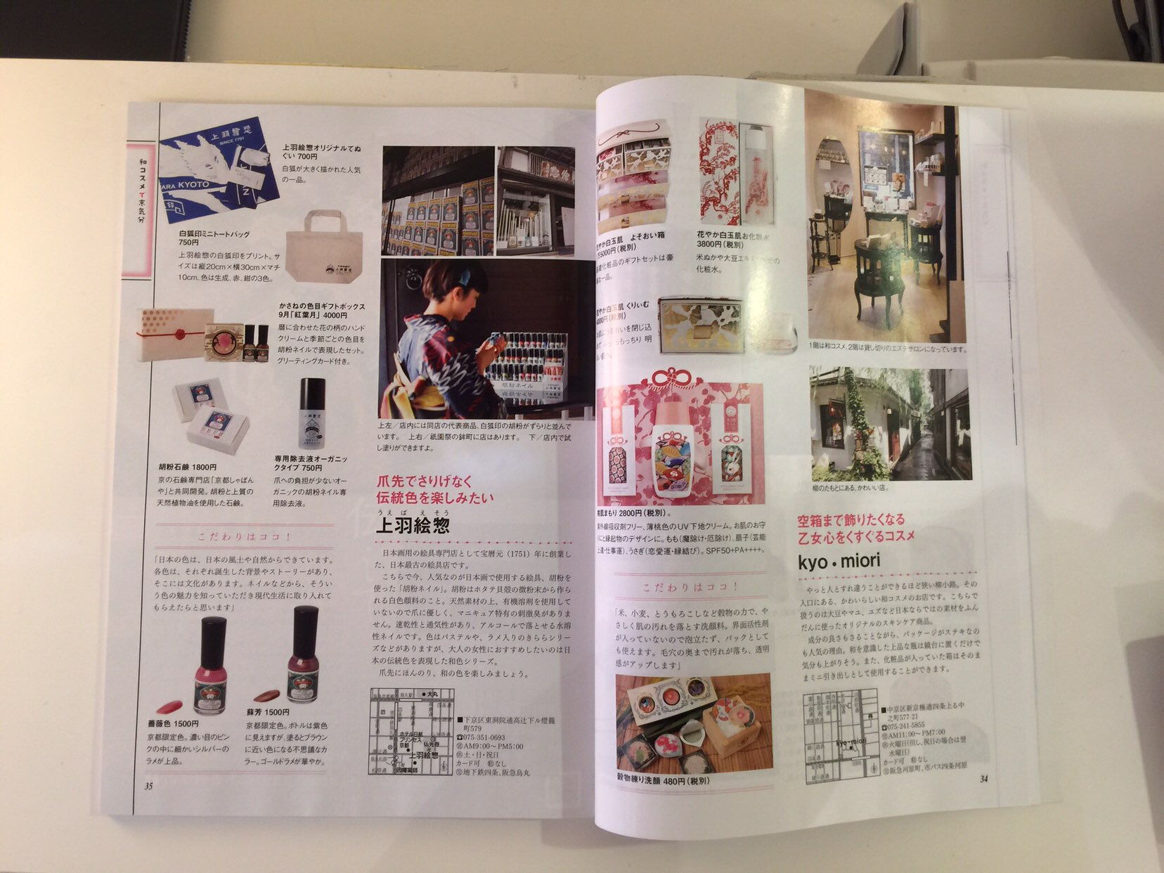 月刊京都掲載ページ